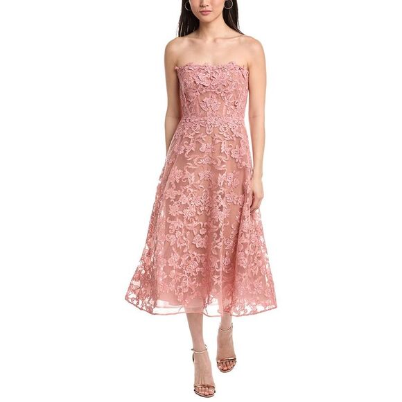Marchesa Notte Dresses & Skirts - Marchesa Notte Womens  Midi Dress, Pink